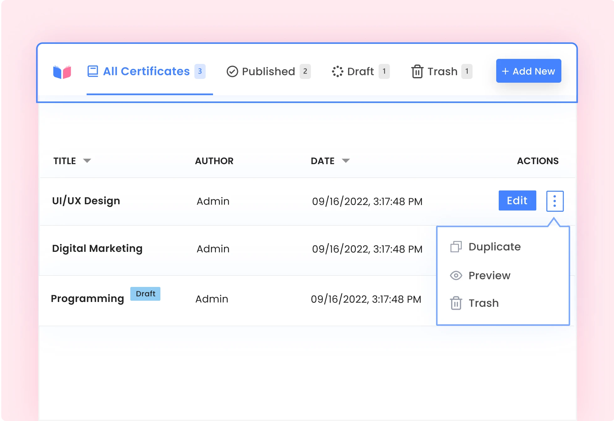 Manage All Certificates from One Place