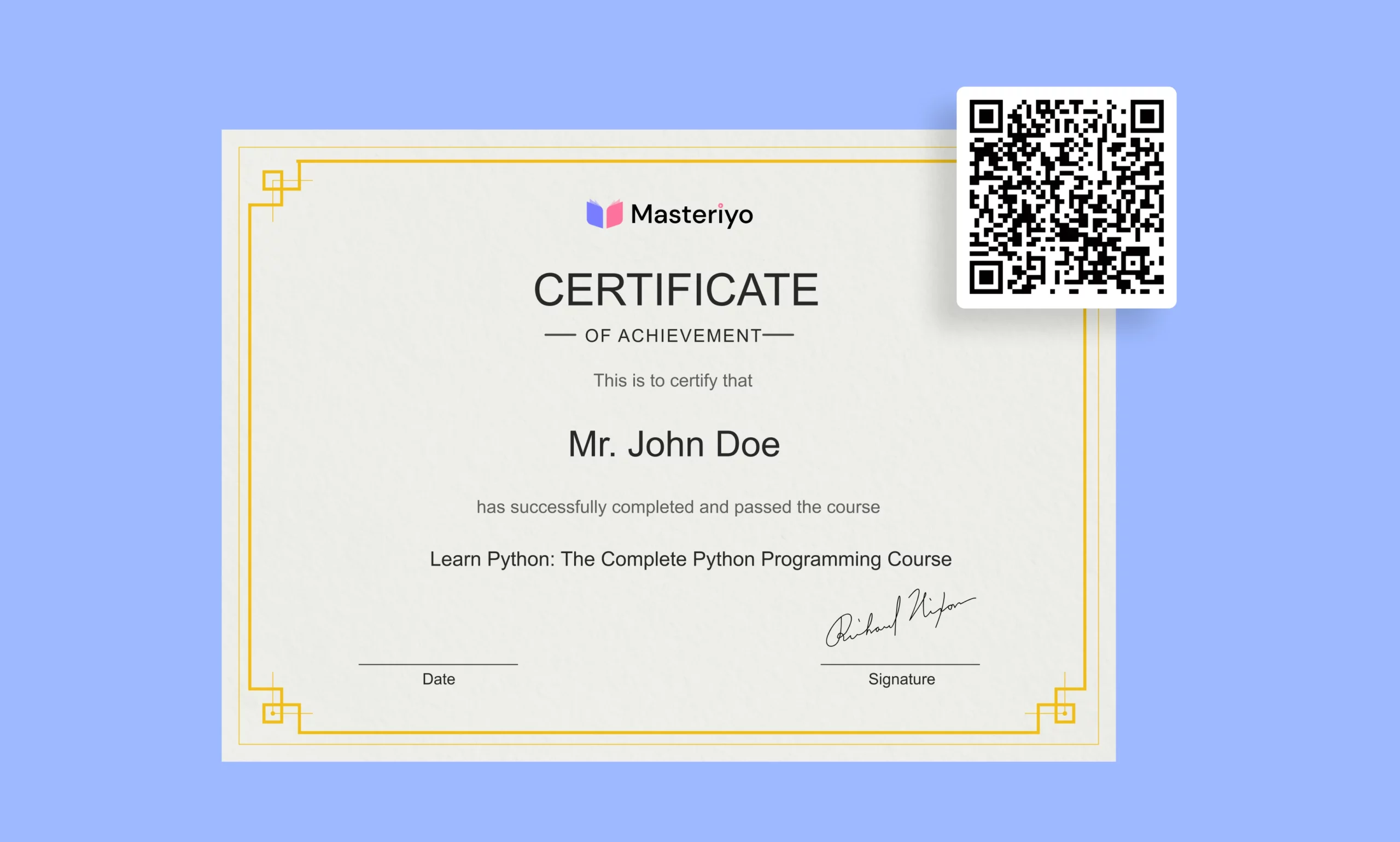QR Verification for Certificate