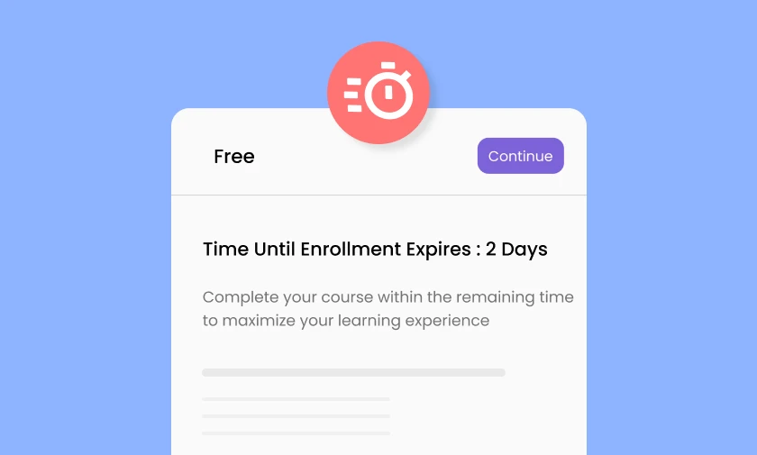 Course Enrollment Expiration